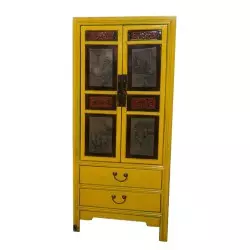 Armoire de cuisine chinoise jaune