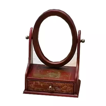 Miroir chinois avec tiroir de rangement