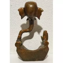 Ganesh stylisé en bronze - H:20cm