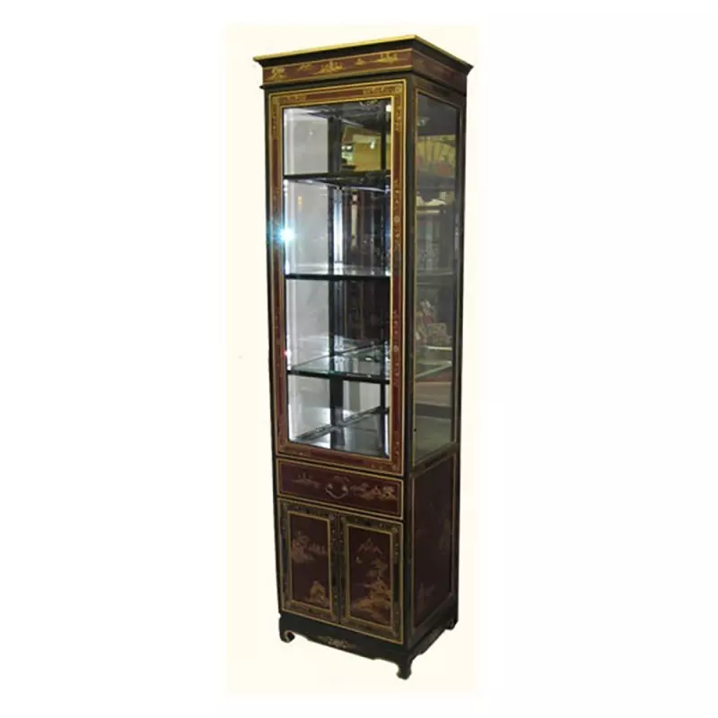 Vitrine chinoise laquée deux modules