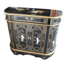 Buffet chinois 4 portes bords ronds