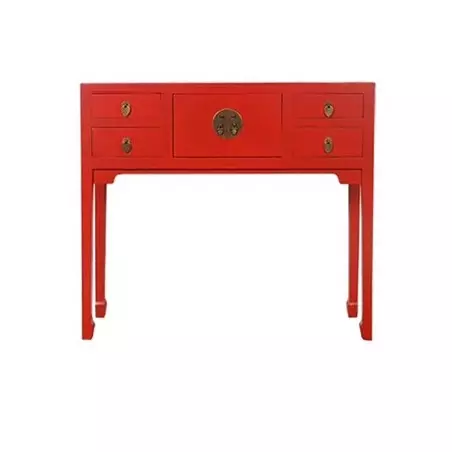 Console chinoise rouge