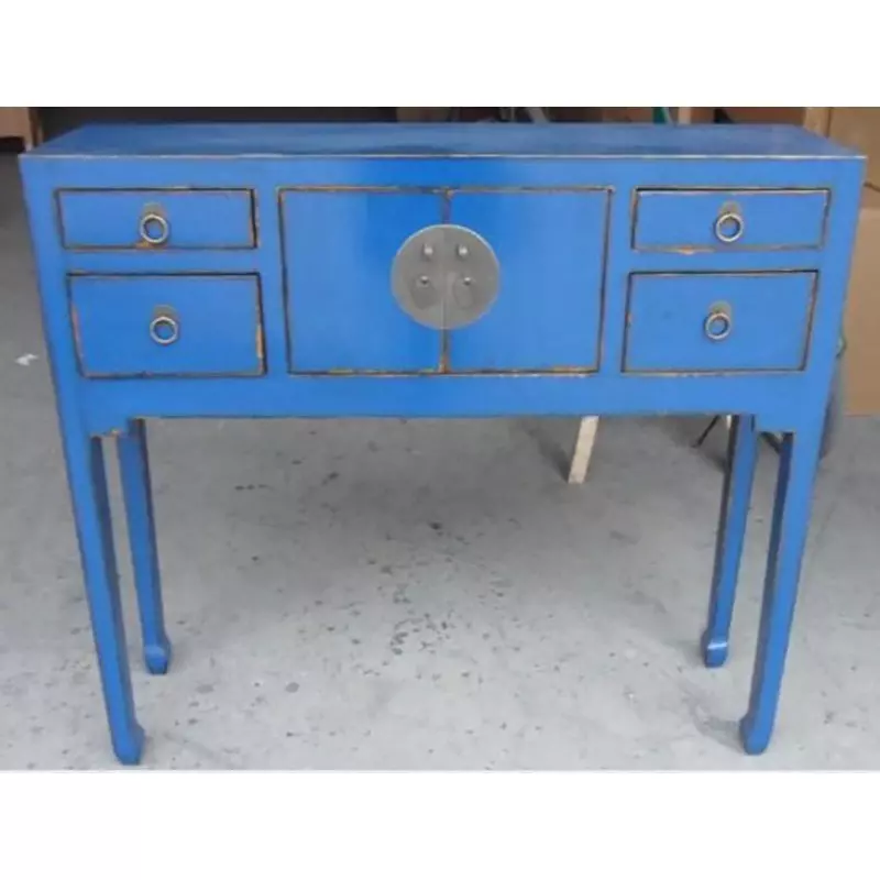 Console chinoise bleue