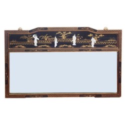 Miroir chinois laqué