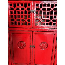 Armoire chinoise rouge