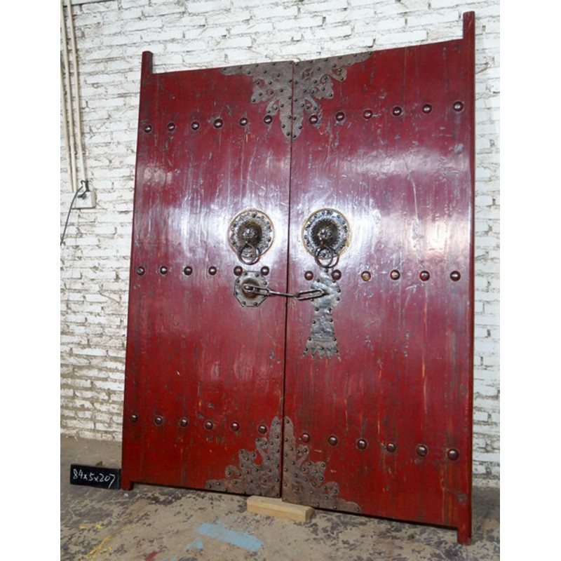 Portes chinoises anciennes 84x5x207x 2portes