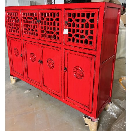 Armoire chinoise rouge