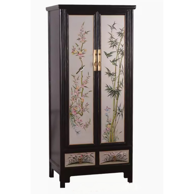 Armoire aux bambous de la Chine moderne