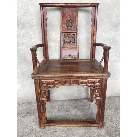 Fauteuil chinoisen bonnet de lettré