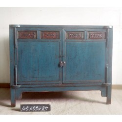 Buffet vietnamien antique bleu