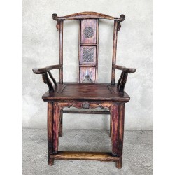 Fauteuil chinoisen bonnet de lettré