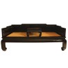 Banquette chinoise teinte noire patinée - Commandable sur mesure