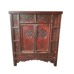 Armoire chinoise antique d'époque Qing