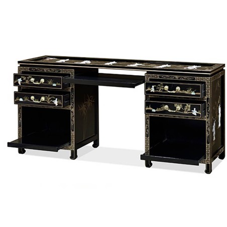 Bureau chinois laque noire