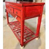 Console chinoise rouge