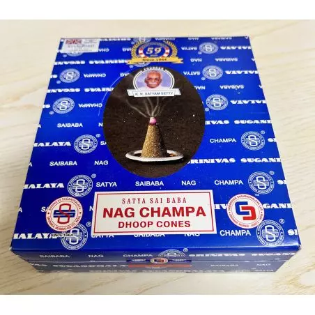 Cônes d'encens Satya Sai Baba Nag Champa - Dhoop