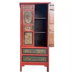 Armoire chinoise antique peintures d'origine