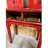 Console chinoise ancienne rouge