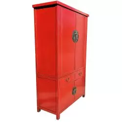 Armoire de mariage chinoiserouge sang de boeuf