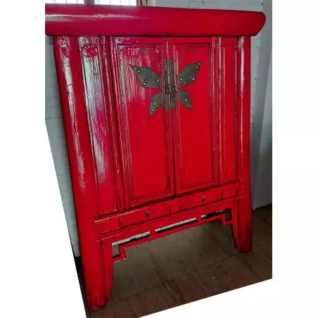 Armoire chinoise papillon ancienne - Stock Pékin en précommande