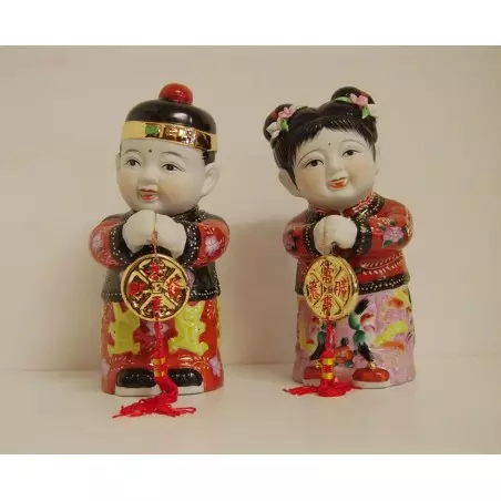 Statuettes d'enfants chinois