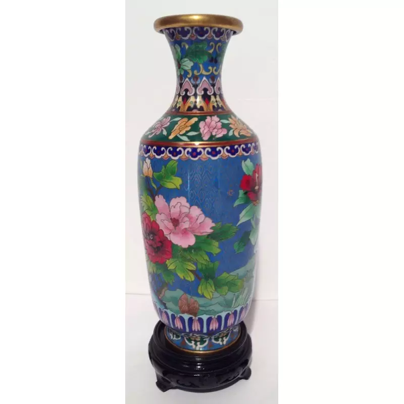 Vase cloisonné de Chine