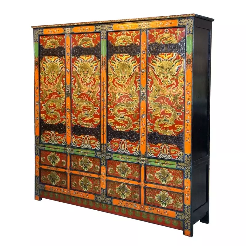 Armoire penderie tibétaine