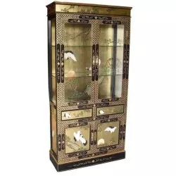 Vitrine chinoise laquée