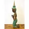 Statue welcome bronze  robe verte