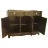 Buffet chinois laque noire avec incrustations